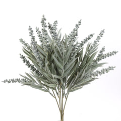 Artificial Seeded Bush 32cm Faux Greenery 