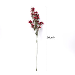 Wax Flower Stem in Red