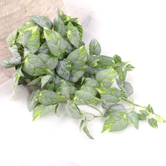 Artificial Pothos Plant Hanging in White Green