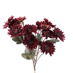 Daisy Flower Bunch in Burgundy