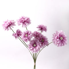9 Heads Zinnia Dahlia Bunch Pink