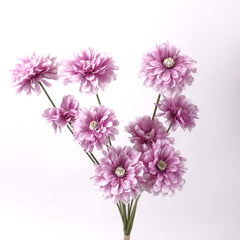 9 Heads Zinnia Dahlia Bunch Pink