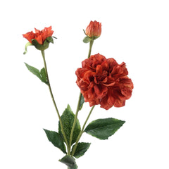 3 Heads Artificial Dahlia Stem Rust