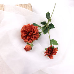 3 Heads Artificial Dahlia Stem Rust