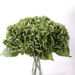 Real Touch Hydrangea Stem Green 50cmH