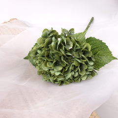 Real Touch Hydrangea Stem Green 50cmH