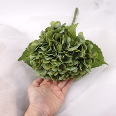 Real Touch Hydrangea Stem Green 50cmH
