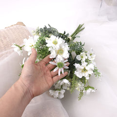 White Wildflower Bunch 50cmH