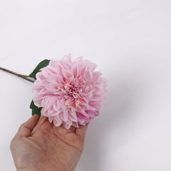 Real-touch Dahlia Flower Stem in Pink