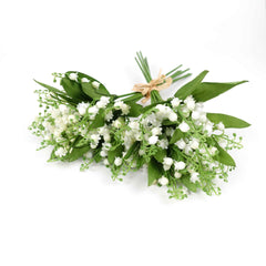 Two Bunches Lily of the Valley Bunch 34cmH