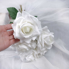 5H Real-touch Long Stemmed Rose Bouquet 50cmH