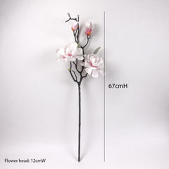 Real-touch Magnolia Stem 67cmH