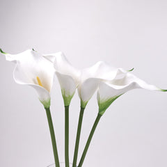 4pcs Small Head Real-touch Calla Lily Stem
