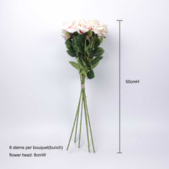 6H Long Stemmed Rose Bouquet 50cmH