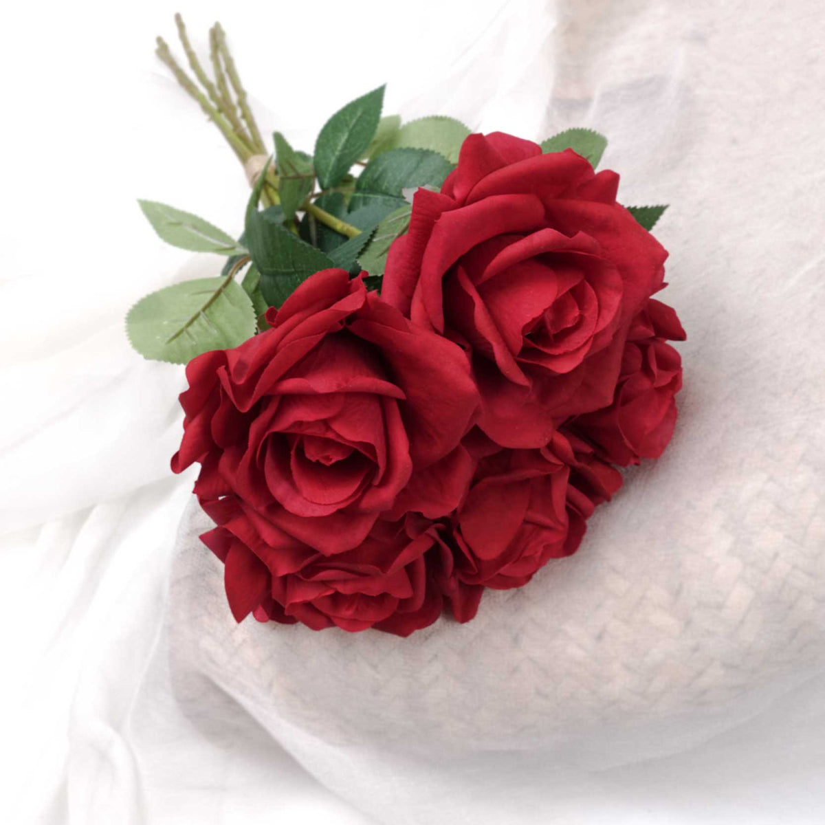 5H Real-touch Long Stemmed Rose Bouquet 50cmH