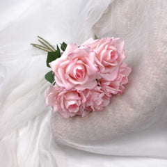 5H Real-touch Long Stemmed Rose Bouquet 50cmH