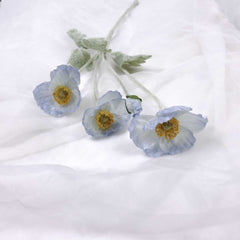 Artificial Poppy Flower Stem 60cmH