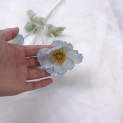 Artificial Poppy Flower Stem 60cmH