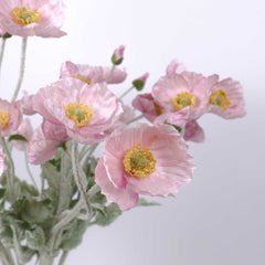 Artificial Poppy Flower Stem 60cmH