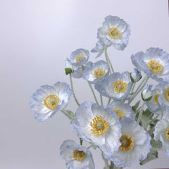 Artificial Poppy Flower Stem 60cmH