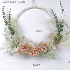 Flower Hoop Bouquet 32cmD