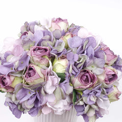 Dried-look Rose Hydrangea Bouquet Mix 33cmH x 18cmW