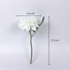 Artificial Dahlia Big-head Flower Stem 27cmH