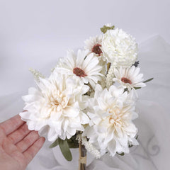 Dahlia Daisy Mum Mix Bouquet 37cmH