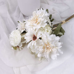 Dahlia Daisy Mum Mix Bouquet 37cmH