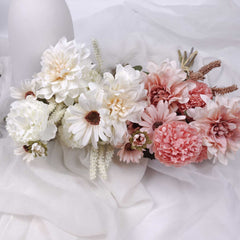 Dahlia Daisy Mum Mix Bouquet 37cmH