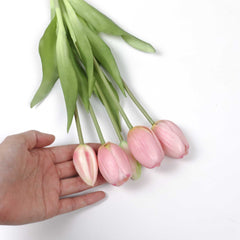 5 Stems Real Touch Tulip Bunch 40cmH