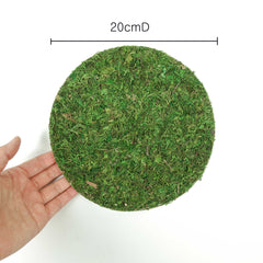 Artificial Moss Mat Sticker 35cmD Round-shaped