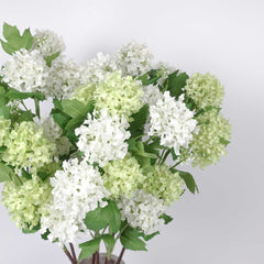 5 Heads Snowball Hydrangea Stem 77cmH