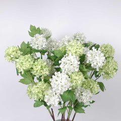 5 Heads Snowball Hydrangea Stem 77cmH