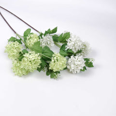 5 Heads Snowball Hydrangea Stem 77cmH