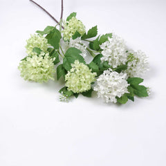 5 Heads Snowball Hydrangea Stem 77cmH