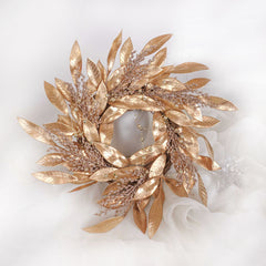 Gold Leaf Wreath 35cmD