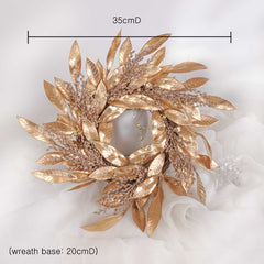 Gold Leaf Wreath 35cmD