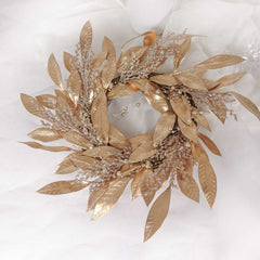 Gold Leaf Wreath 35cmD