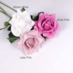 Real Touch Garden Rose Stem (Type5) 73cmH