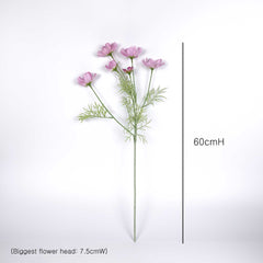 6 Heads Cosmos Flower 60cmH