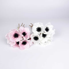 6 Stems Real-touch Anemone Bunch 25cmH