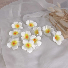 10pcs Frangipani with Clip 6cmD