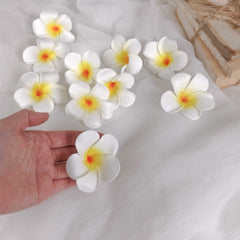 10pcs Frangipani with Clip 6cmD