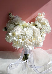 Real-touch Rose Dahlia Bouquet 40cmW x 45cmH