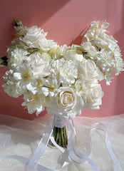 Real-touch Rose Dahlia Bouquet 40cmW x 45cmH