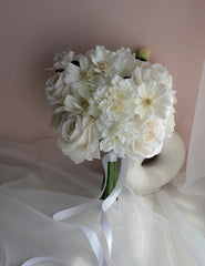 Real-touch Rose Dahlia Bouquet 40cmW x 45cmH