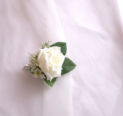 Real-touch Rose Buttonhole