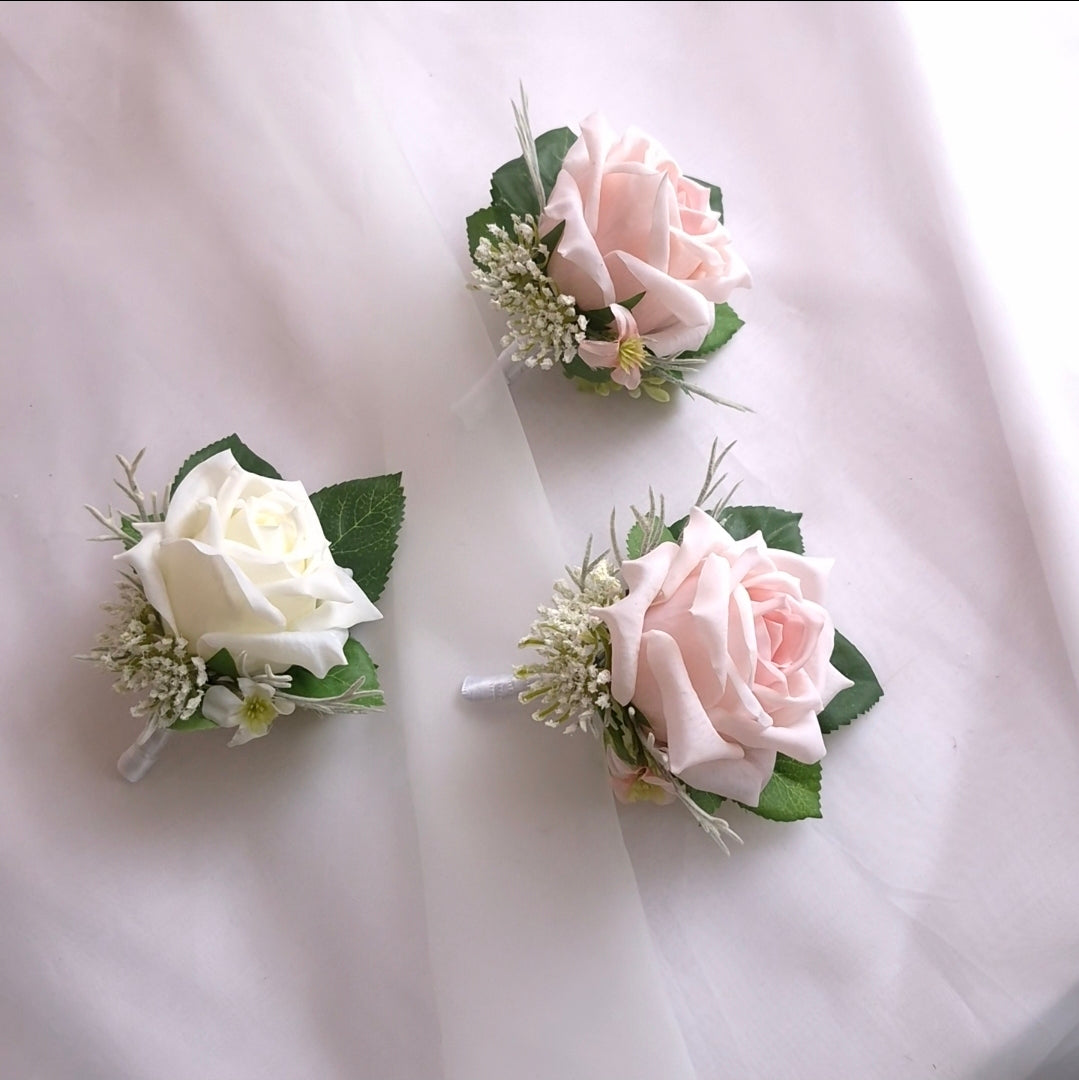Real-touch Rose Buttonhole