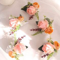 Blush Pink Rose Buttonhole